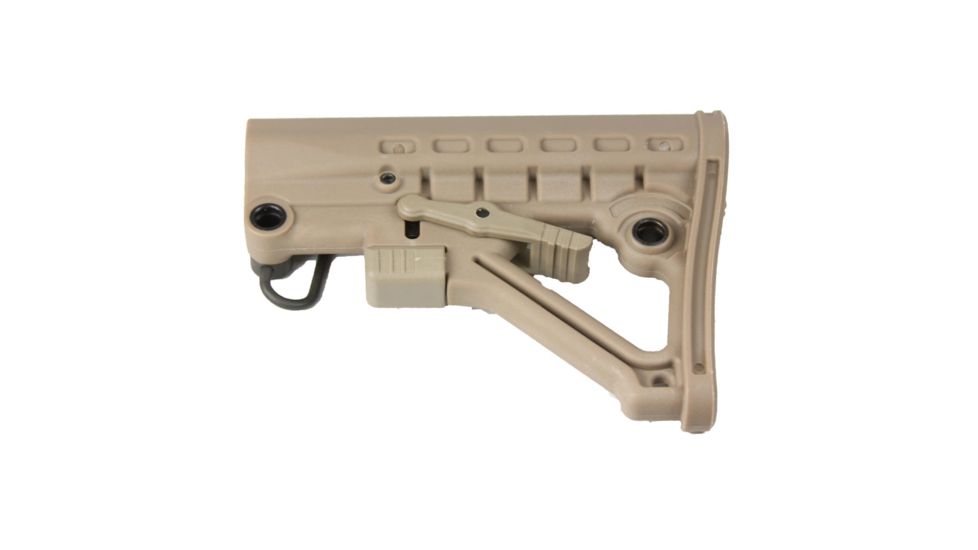 JE Machine Tech Featureless CA Compliant Skeleton A-Frame Mil-Spec Pinned Buttstock, Black, PS-ST4T-CA