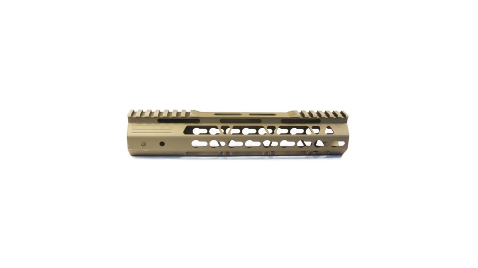 JE Machine Tech Je Handguard Free Float Ar15 10'' Key-mod W/rail Relief Tan