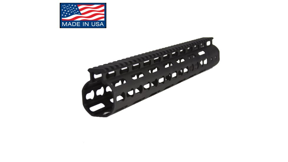 JE Machine Tech Je Handguard Free Float Ar15 13.5'' Key-mod Black
