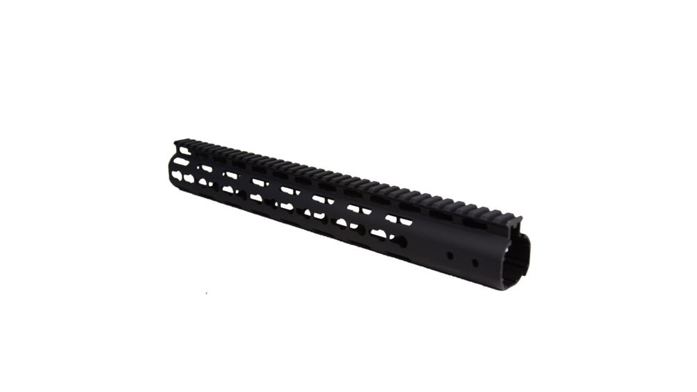 JE Machine Tech Je Handguard Free Float Ar15 15'' Key-mod Black