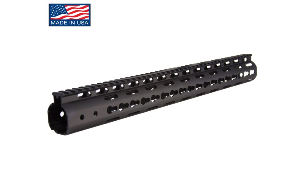 JE Machine Tech Je Handguard Free Float Ar15 16.7'' Key-mod Black
