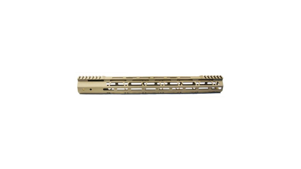 JE Machine Tech Je Handguard Free Float Ar15 17'' M-lok W/rail Relief Tan