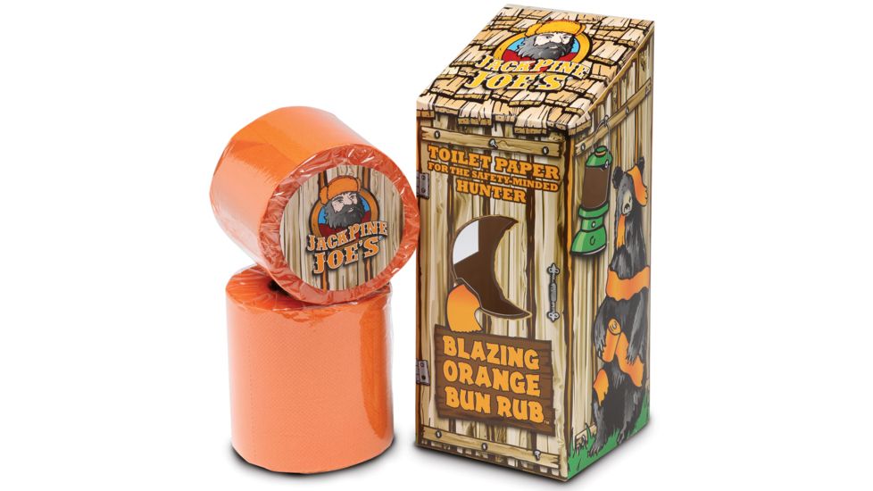 Jackpine Joe's Bunrub Blaze Orange Toilet Paper
