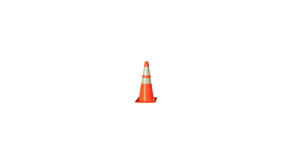 Jackson Safety W Cone ? 36in. With 6in. Upper 4in.Lower Reflexite 10 lbs, Orange, 36in. 17851
