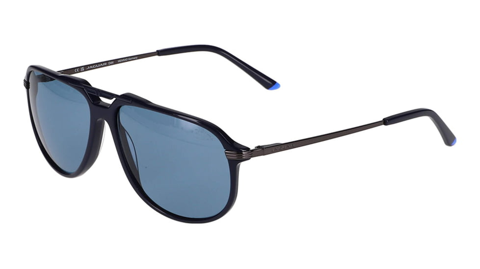 Jaguar 37258 Sunglasses, Blue-Grey Frame, Polarized Lens, 59-14-145, JG37258596412