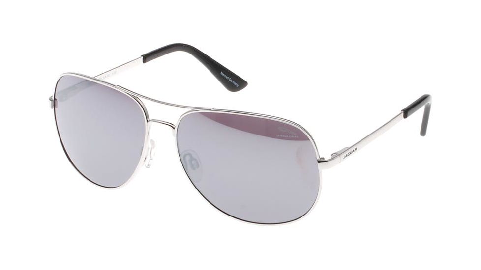 Jaguar 37339 Sunglasses, Male, Silver/ Grey Nano Lenses, 61-14-140 37339-100