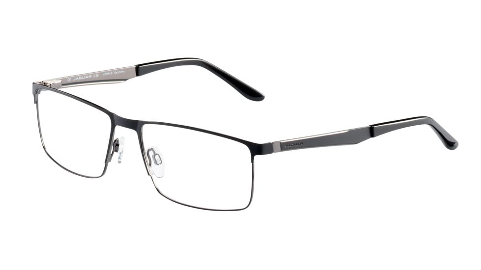 Jaguar Spirit 33585 Single Vision Prescription Eyeglasses, Black/Gunmetal Frame, JG335851078SV