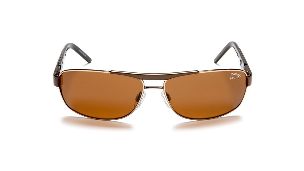 Jaguar Polarized Lenses Sunglasses 37316, Jaguar 37316 Sunglasses Styles Brown-Gold Frame / Brown Polarized Lenses