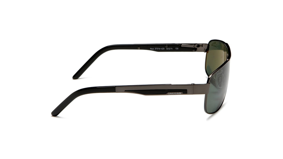 Jaguar Polarized Lenses Sunglasses 37316, Jaguar 37316 Sunglasses Styles Gunmetal Frame / Green Polarized Lenses