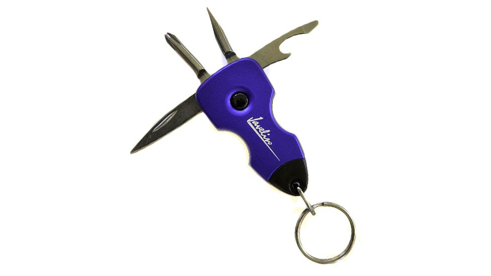 Javelin Key Chain Tool and Light, Blue 6626