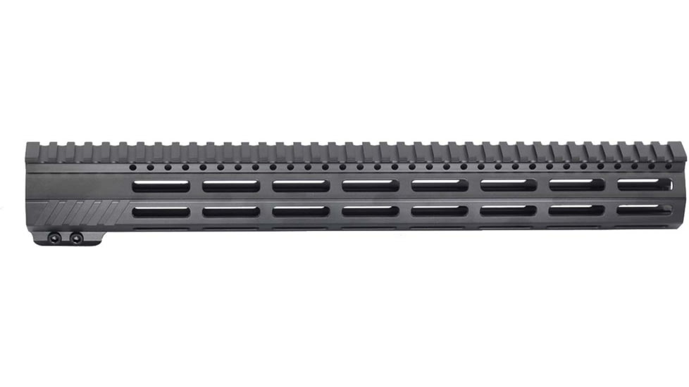 JE Machine Tech AR-15 Ultra-Lightweight Minimalist Full Top Rail Handguard, 15in, Black, PS-223MLK15KBLK-F-NAR