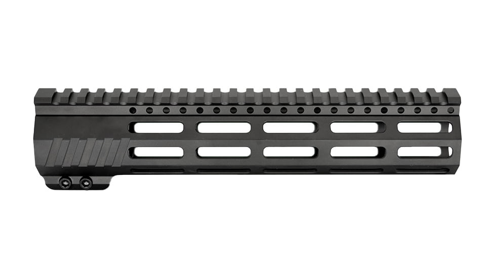 JE Machine Tech AR-15 Ultralightweight Minimalist Full Top Rail, 10 in, No Anti Rotation Tabs, Black, PS-223MLK10KBLK-F-NAR