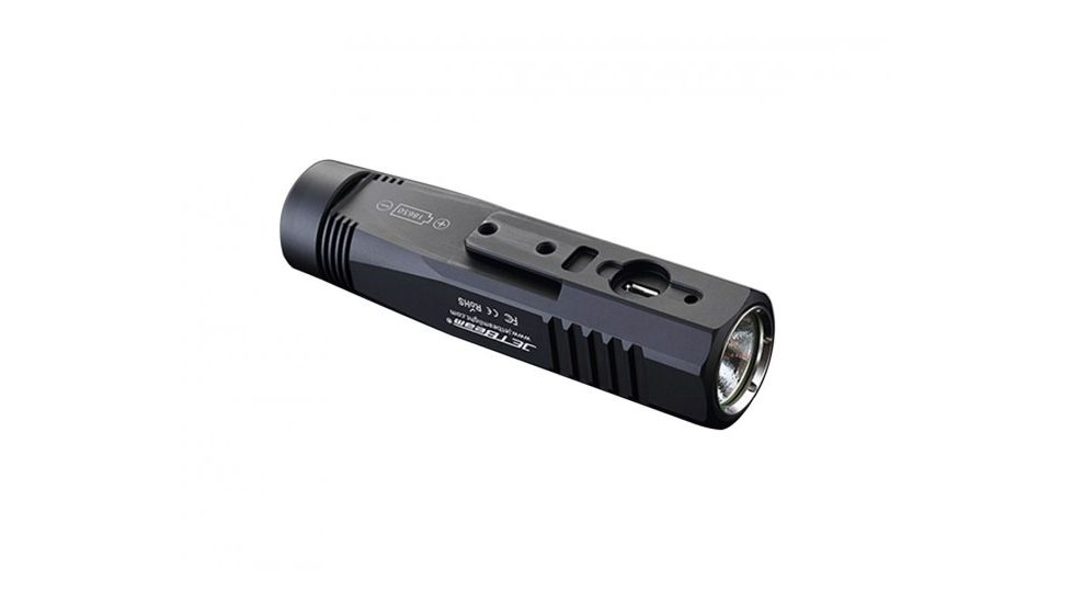 Jetbeam BR10 GT LED Flashlight - 900 Lumens - CREE XM-L T6 LED - Black - Includes 1 x 18650, 1 x USB Charging Cable &amp; 1 x Bicycle Mount JETBEAM-BR10-GT-BLACK