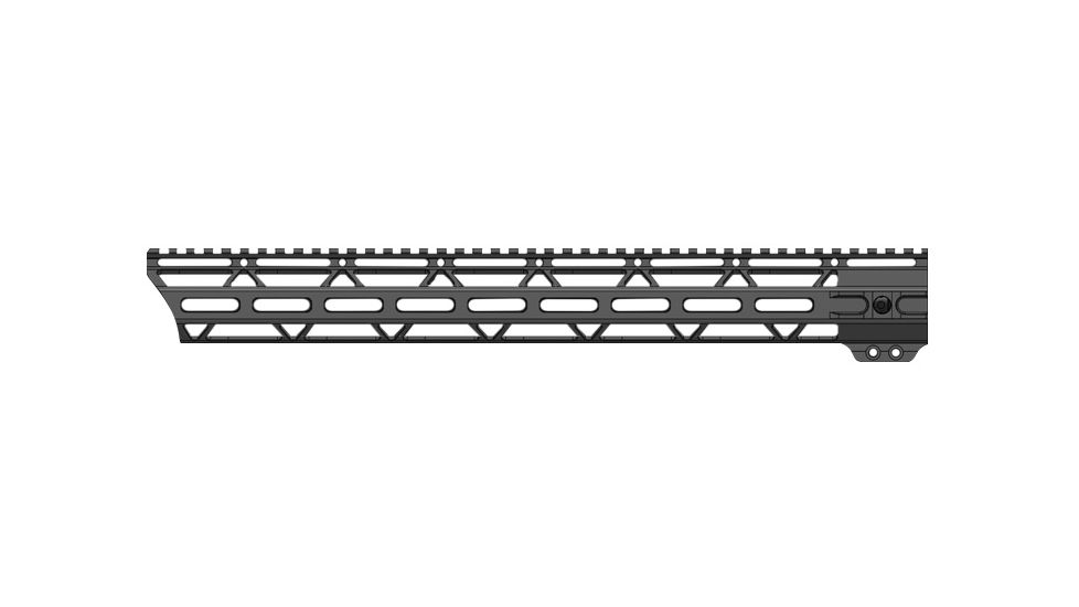 JL Billet Angle Cut M-Lok Handguard, High Profile, AR10, .308, 17.2 inch, Black JLB-MLA-308-17H-A