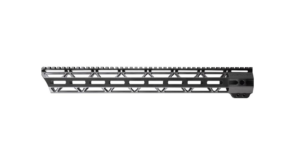 JL Billet Angle Cut M-Lok Handguard, High Profile, AR10, .308, 17.2 inch, Black JLB-MLA-308-17H-A