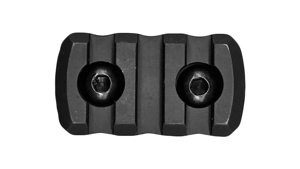 JL Billet M-Lok Attachment Rail Section, 3 Slot, 1.5 inch, Black, JLB-MLOK-3S