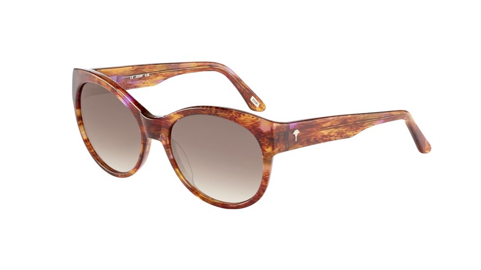 Joop! 87184 Single Vision Prescription Sunglasses, Redbrown Frame, Brown Gradient Lens-87184-6917SV