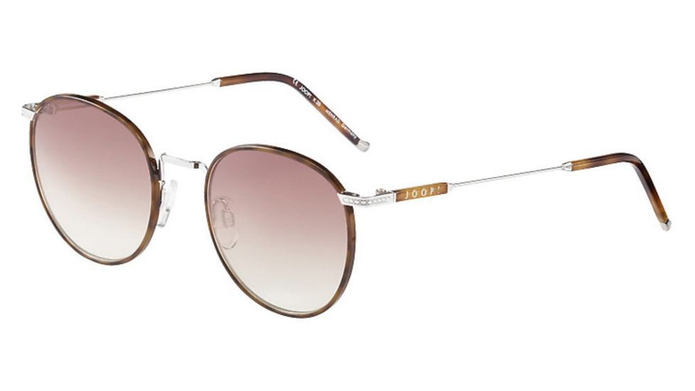 Joop! 87353 Single Vision Prescription Sunglasses, Rhodium Frame, 87353-5101SV