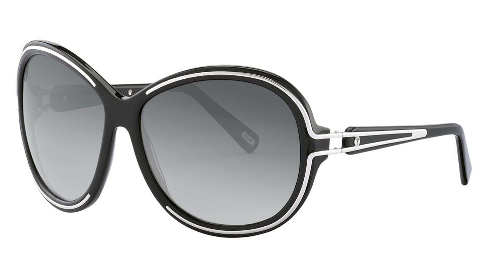 JOOP! 87151 Single Vision Prescription Sunglasses - Black Frame and Grey Gradient Lens 87151-8840SV