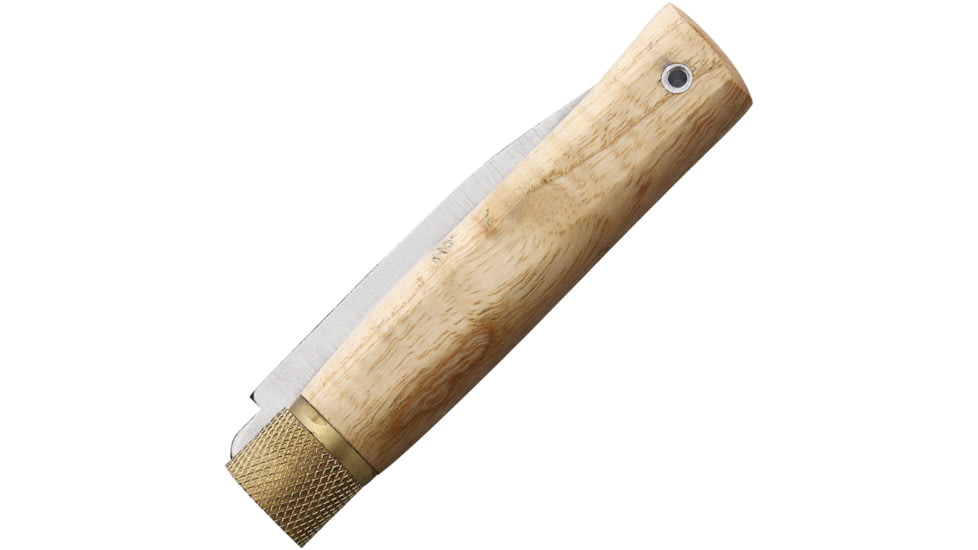 Jose da Cruz Cutelaria Large Ash Folding Knife, 4.25in Closed, 3.25in Satin Stainless Steel Blade Ash Wood Handle, MER.80.001.B.P01