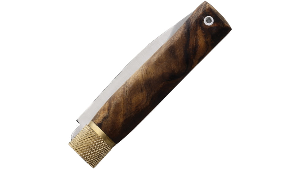 Jose da Cruz Cutelaria Large Bocote SS Folding Knife, 4.25in Closed, 3.25in Satin Stainless Steel Blade, Bocote Wood Handle, IMER.85.017.B.P01