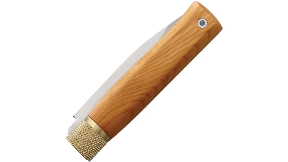 Jose da Cruz Cutelaria Large Yew SS Folding Knife, 4.25in Closed, 3.25in Satin Stainless Steel Blade Yew Wood Handle, IMER.85.018.B.P01