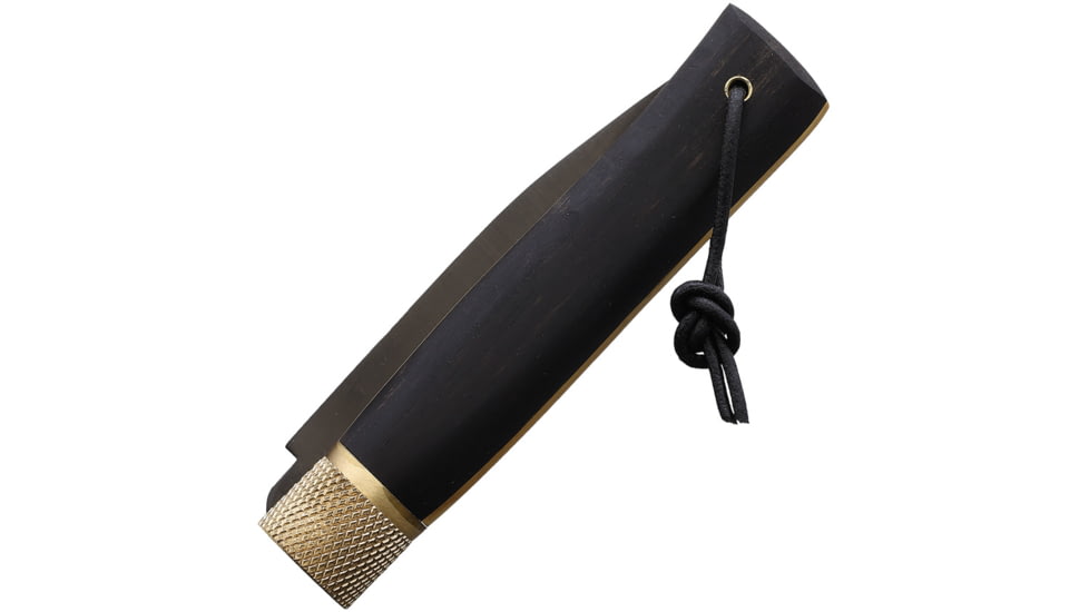 Jose da Cruz Cutelaria Large Luxury Ebony Folding Knife, 4.25in Closed, 3.25in Black DLC Coated Blade, Ebony/Boxwood Handle, LX.3MMER.85.01.B.P01