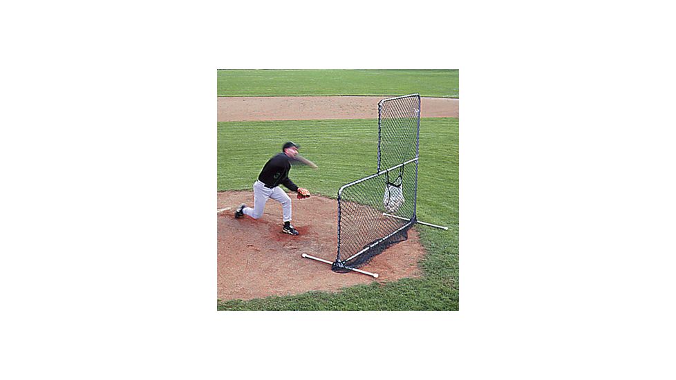 Jugs Sports 7-foot Quick-Snap L-Shaped Pitcher Screen S2000