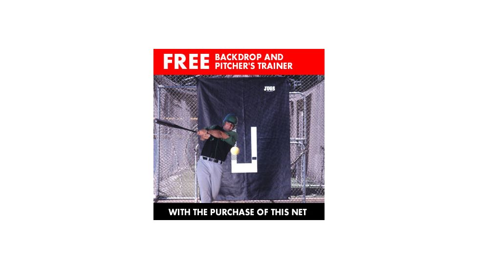 Jugs Sports No. 3 Batting Cage Net 191 Lb. - 18G - N3000