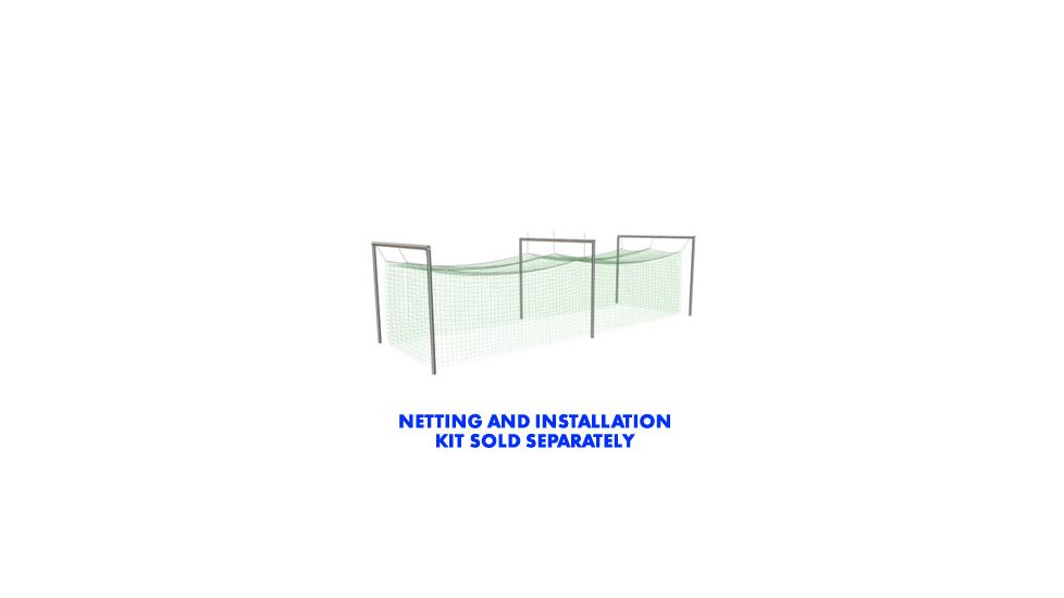 Jugs Sports Batting Cage Frame No. 8 - 59x15 x 11ft high - for No. 119, 191 light and medium netting FRM800