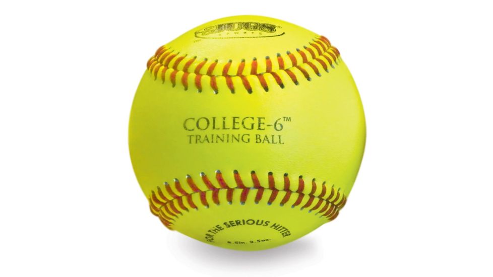 JUGS College-6 Soft Training Balls Box, Yellow, B9220