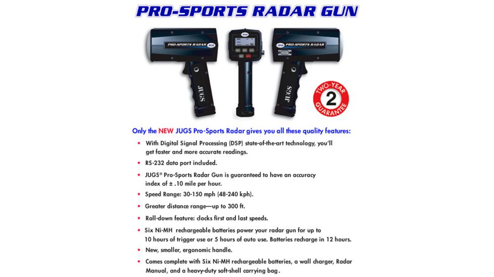 JUGS Pro-Sports Speed Radar Gun Package R2100