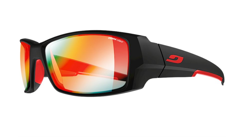 Julbo Armor Progressive Prescription Sunglasses, Matte Black/Red Frame, J4923314PR