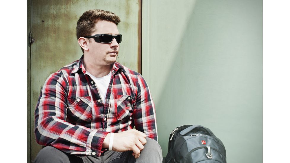 Julbo Bivouak Mountain Sunglasses, Matte Black Frame/Camel Antifog Lenses - 383522