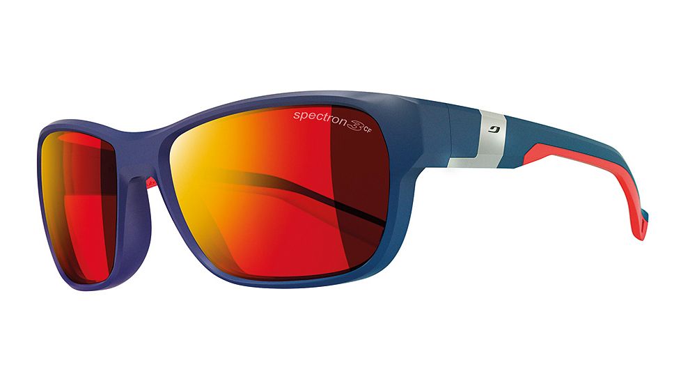 Julbo Coast Progressive Prescription Sunglasses, Matte Dark Blue / Red Frame, Spectron 3 + Mlayer Red Lens-J4721112PR