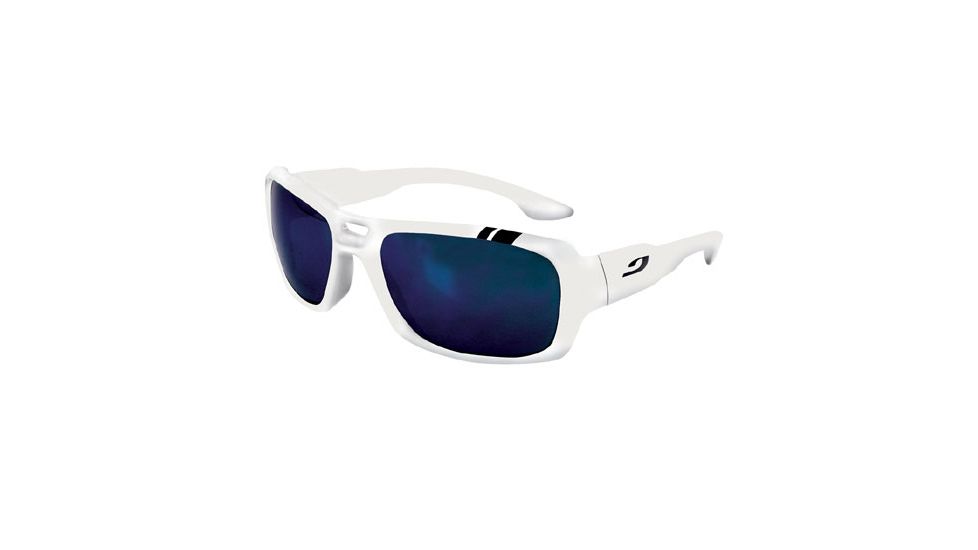 Julbo Dock Sunglasses - White - Polarized 3+ Blue Flash Lens 4179011