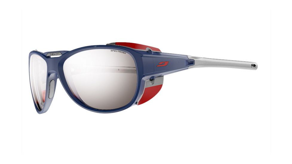 Julbo Explorer 2.0 Progressive Prescription Sunglasses, Matte Blue/Red Frame, J4971212PR