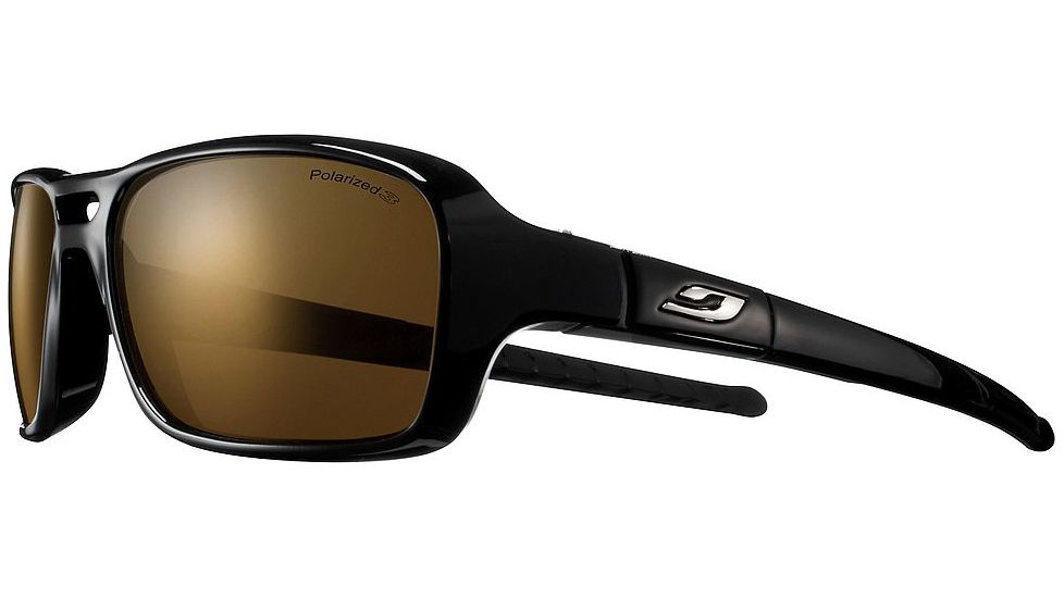 Julbo Gloss Single Vision Prescription Sunglasses, Matte Black Frame, Polarized 3 Lens, Polarized-J4569014SV