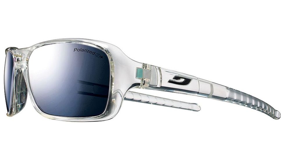 Julbo Gloss Single Vision Prescription Sunglasses, White / Clear Frame, Polarized 3 Lens, Polarized-J4569100SV