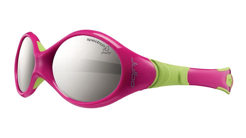 Julbo Looping 1 Single Vision Prescription Sunglasses, Fuschia / Lime Frame, Spectron 4 Baby Lens-J189119CUSSV