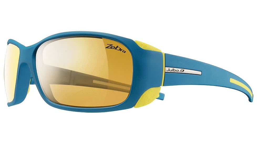 Julbo MonteBianco Single Vision Prescription Sunglasses, Blue Yellow Frame, Zebra Lens, Photochromic-J4153112SV