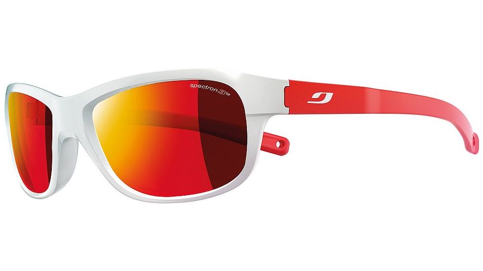 Julbo Player Kids Sunglasses, White/Red Frame Frame w/Spectron 3CF Lenses 4621110