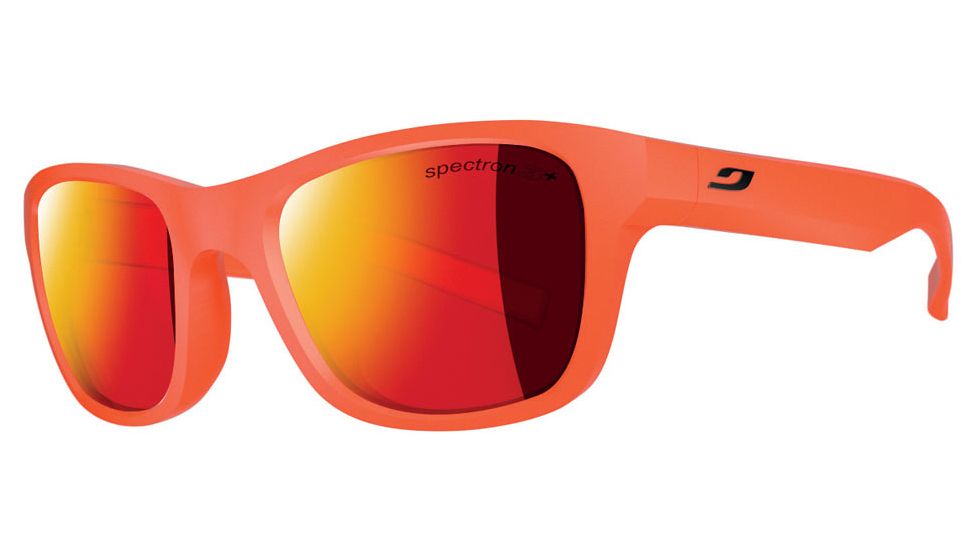 Julbo Reach Single Vision Prescription Sunglasses, Orange Frame, Spectron 3+ W/ Red Flash Lens-J4641178SV
