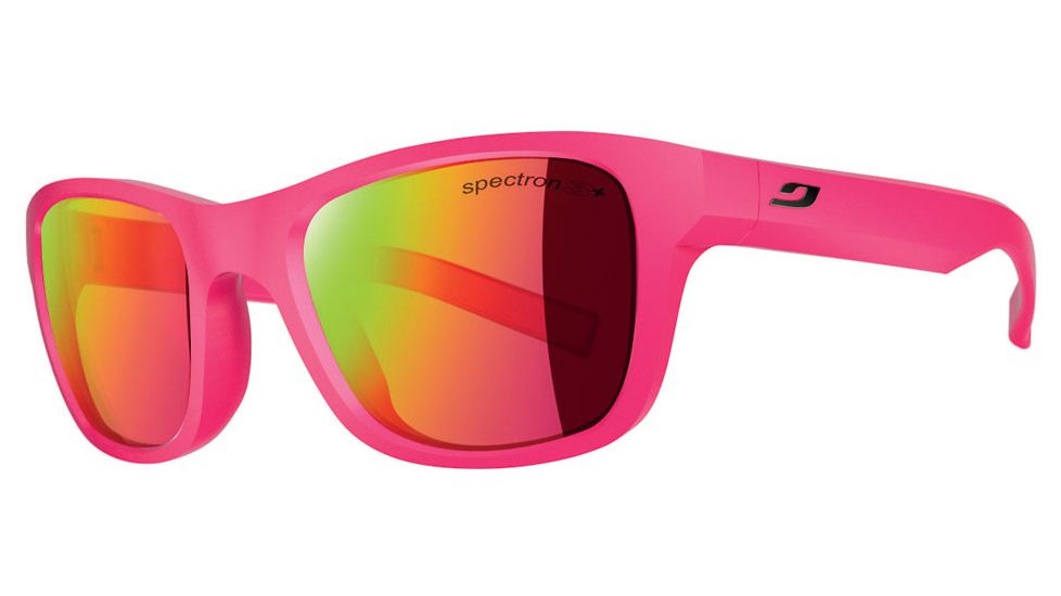 Julbo Reach Single Vision Prescription Sunglasses, Pink Frame, Spectron 3+ W/ Pink Flash Lens-J4641118SV