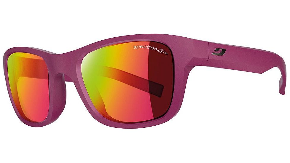 Julbo Reach Single Vision Prescription Sunglasses, Purple Frame, Spectron 3 Cf W/ Pink Flash Lens-J4641126SV