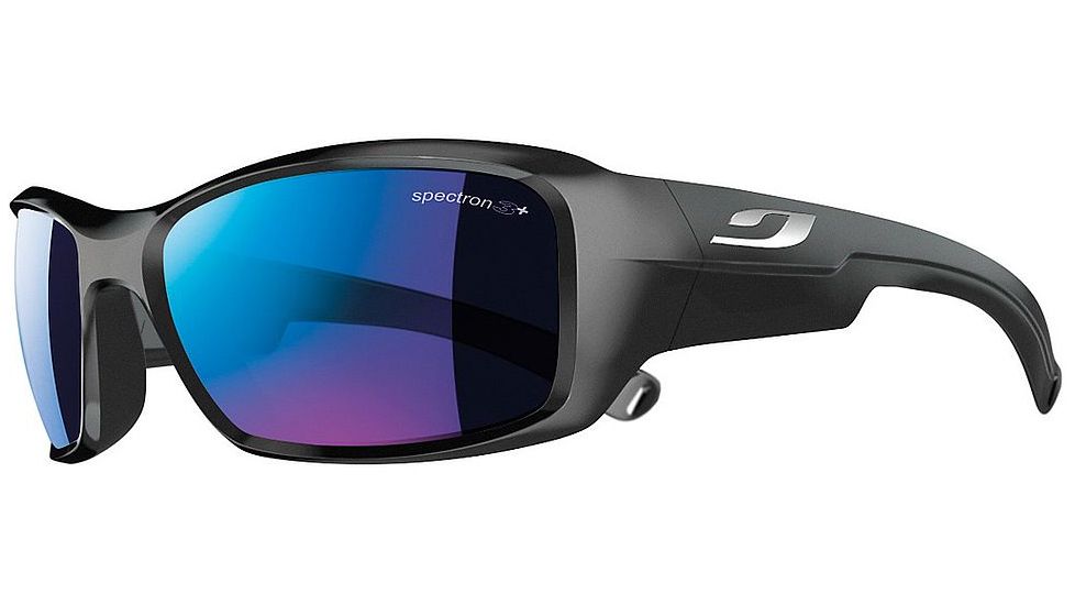 Julbo Rookie Single Vision Prescription Sunglasses, Shiny Black Frame, Spectron 3 Cf W/ Blue Flash Lens-J4201114SV