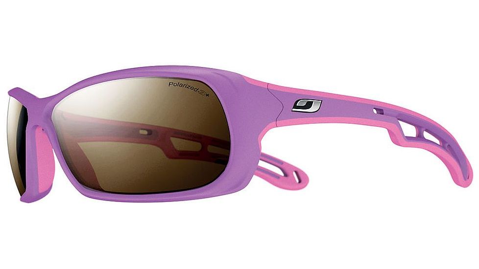 Julbo Swell Bifocal Prescription Sunglasses, Plum Frame, Polarized 3+ W/ Smoke Tint Lens, Polarized-J4419121USBI