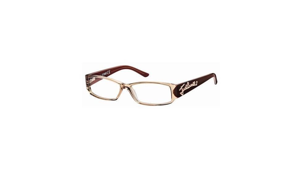 Just Cavalli JC0386 Eyeglass Frames - Shiny Light Brown Frame Color