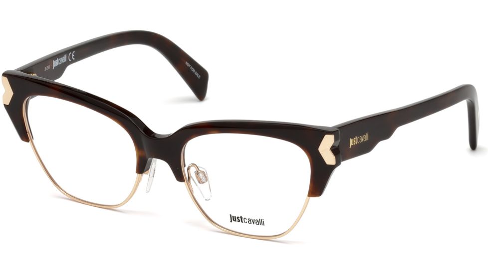 Just Cavalli JC0803 Eyeglass Frames - Dark Havana Frame Color