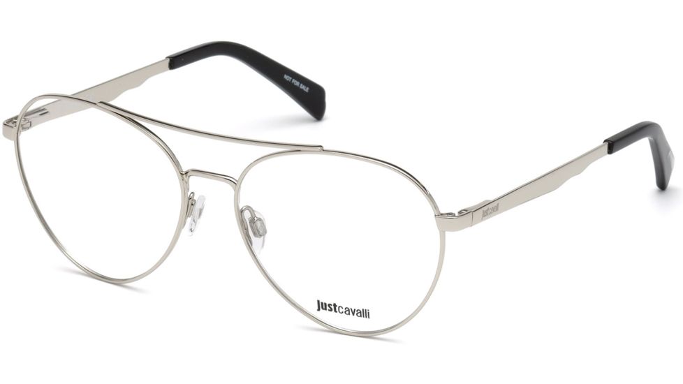 Just Cavalli JC0855 Eyeglass Frames - Shiny Palladium Frame Color, Shiny Palladium Lens Color